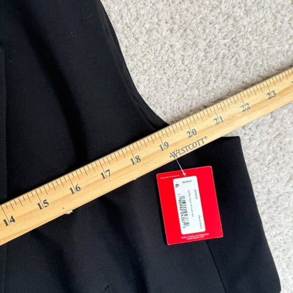 Spanx Womens Perfect Asymmetric Tailored Vest Ponte Knit Black Size 1X Work NWT - Picture 11 of 12